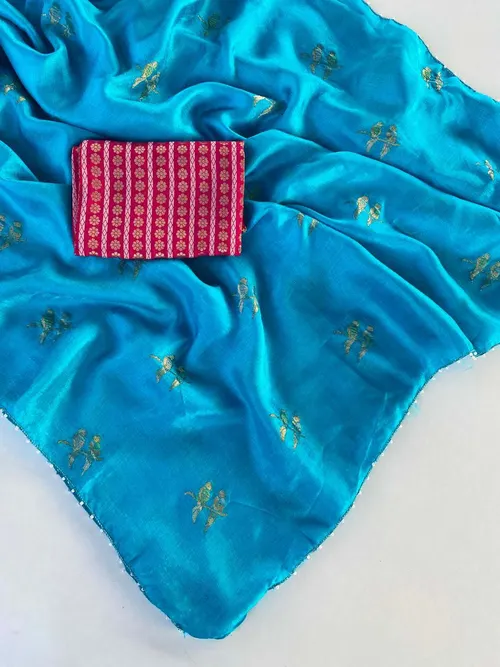 JUTE CRUSH SILK SAREE